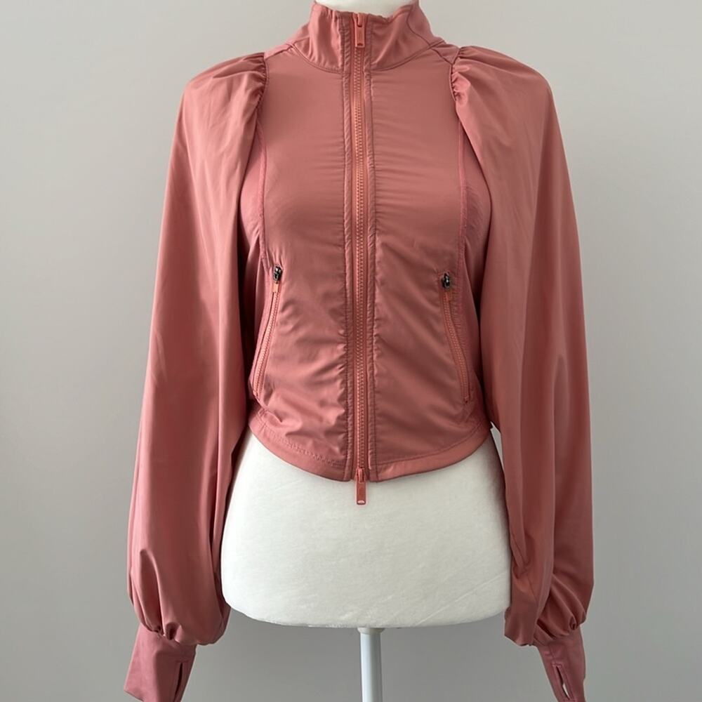 FP MOVEMENT color me happy solid jacket rose pink XS
